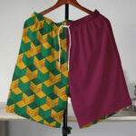 Demon Slayer Giyu Tomioka Split Haori Pattern Shorts