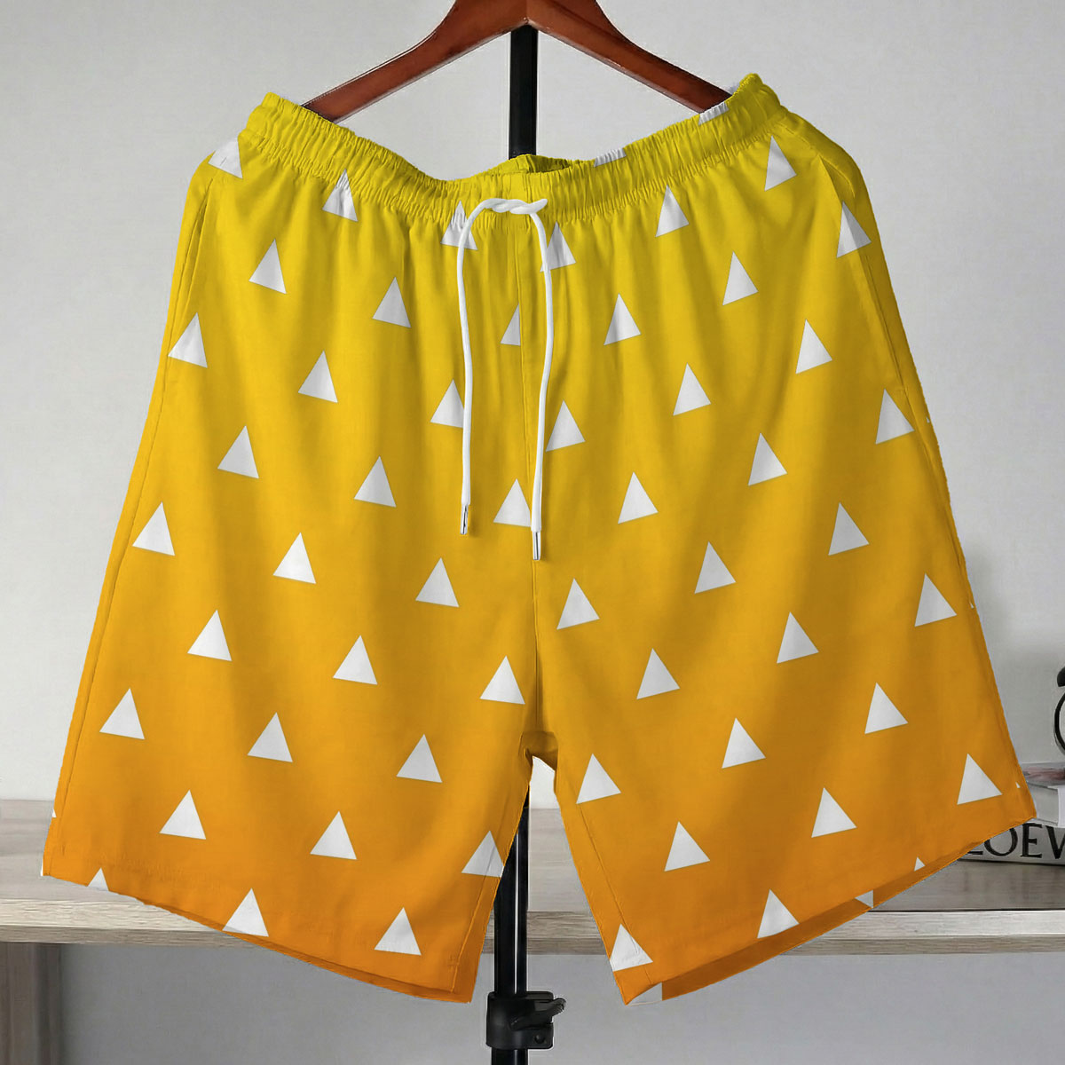 Demon Slayer Zenitsu Agatsuma Yellow Triangle Shorts 3 Demon Slayer Zenitsu Agatsuma Yellow Triangle Shorts