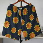 One Piece Luffy Dressrosa Sunflower Pattern Shorts