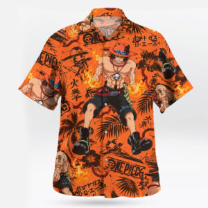 One Piece Portgas D. Ace Fire Fist Hawaiian Shirt