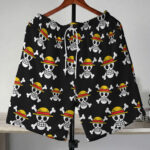 One Piece Straw Hat Pirates Jolly Roger Shorts