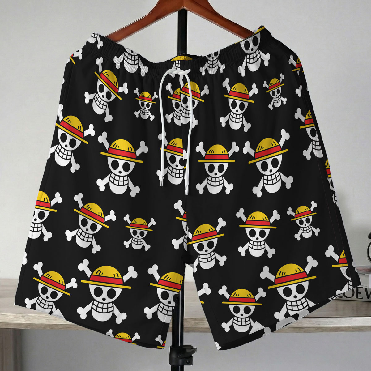 One Piece Straw Hat Pirates Jolly Roger Shorts 1 One Piece Straw Hat Pirates Jolly Roger Shorts