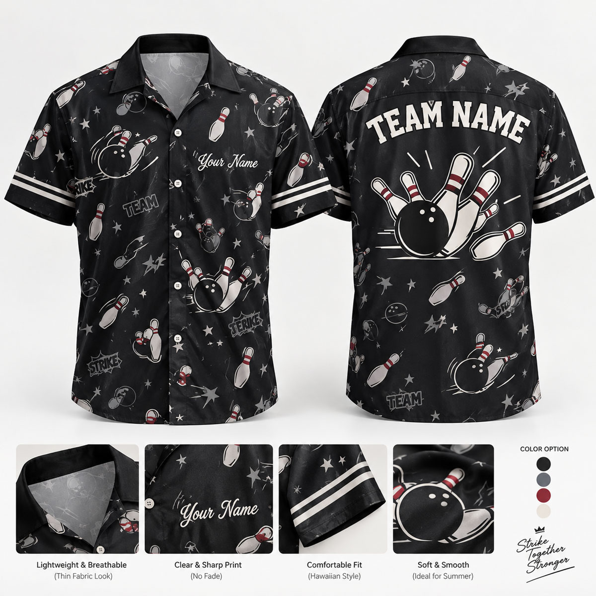 Personalized Bowling Team Name Hawaiian Shirt 5 Personalized Bowling Team Name Hawaiian Shirt 2