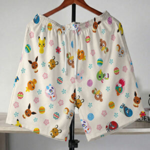 Pokemon Easter Egg Cute Character Pattern Shorts