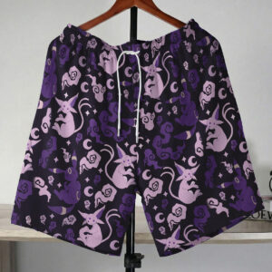 Pokemon Espeon Umbreon Moonlight Halloween Shorts
