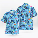 Pokemon Lucario Comic Action Hawaiian Shirt