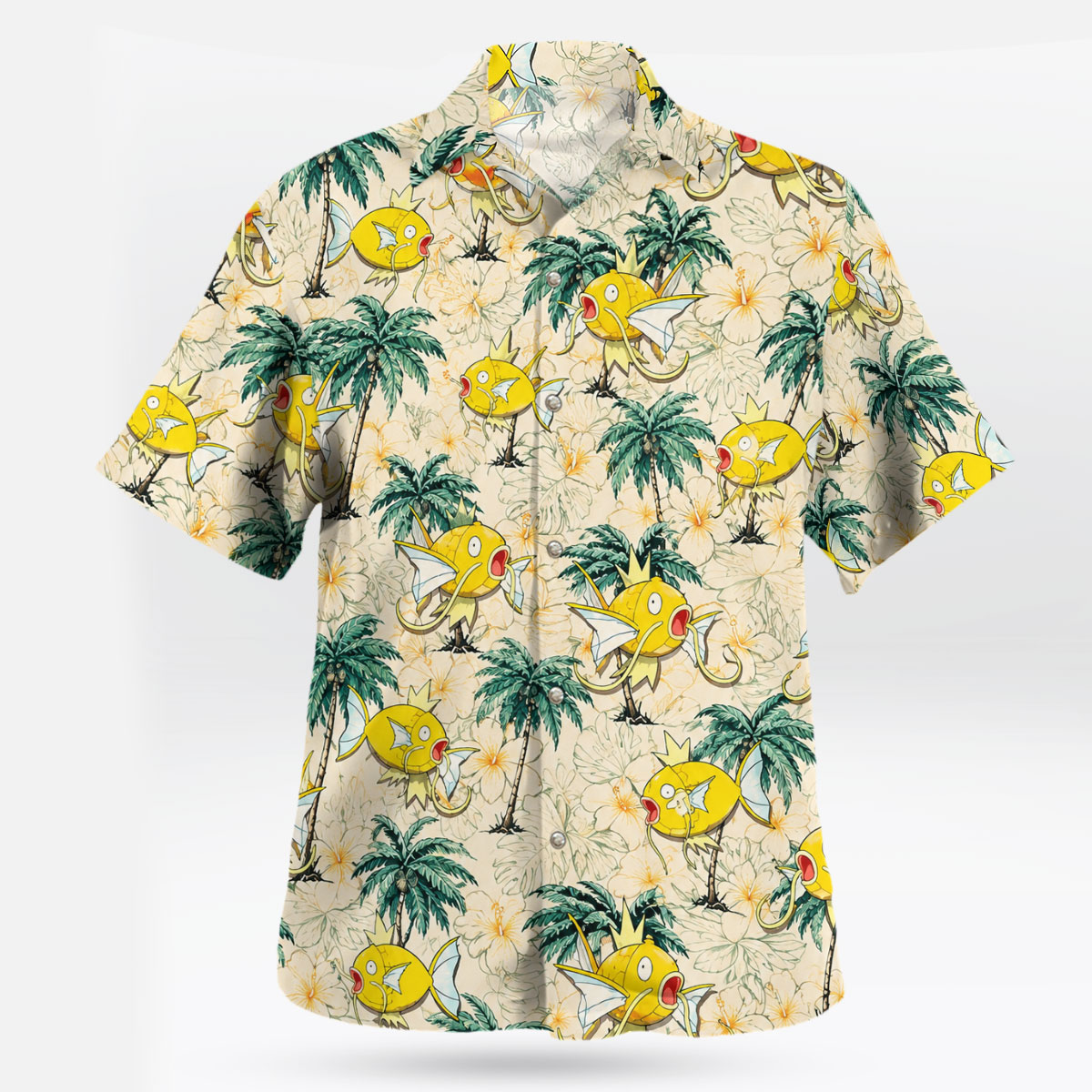 Pokemon Magikarp Palm Tree Hawaiian Shirt 5 Pokemon Magikarp Palm Tree Hawaiian Shirt 2