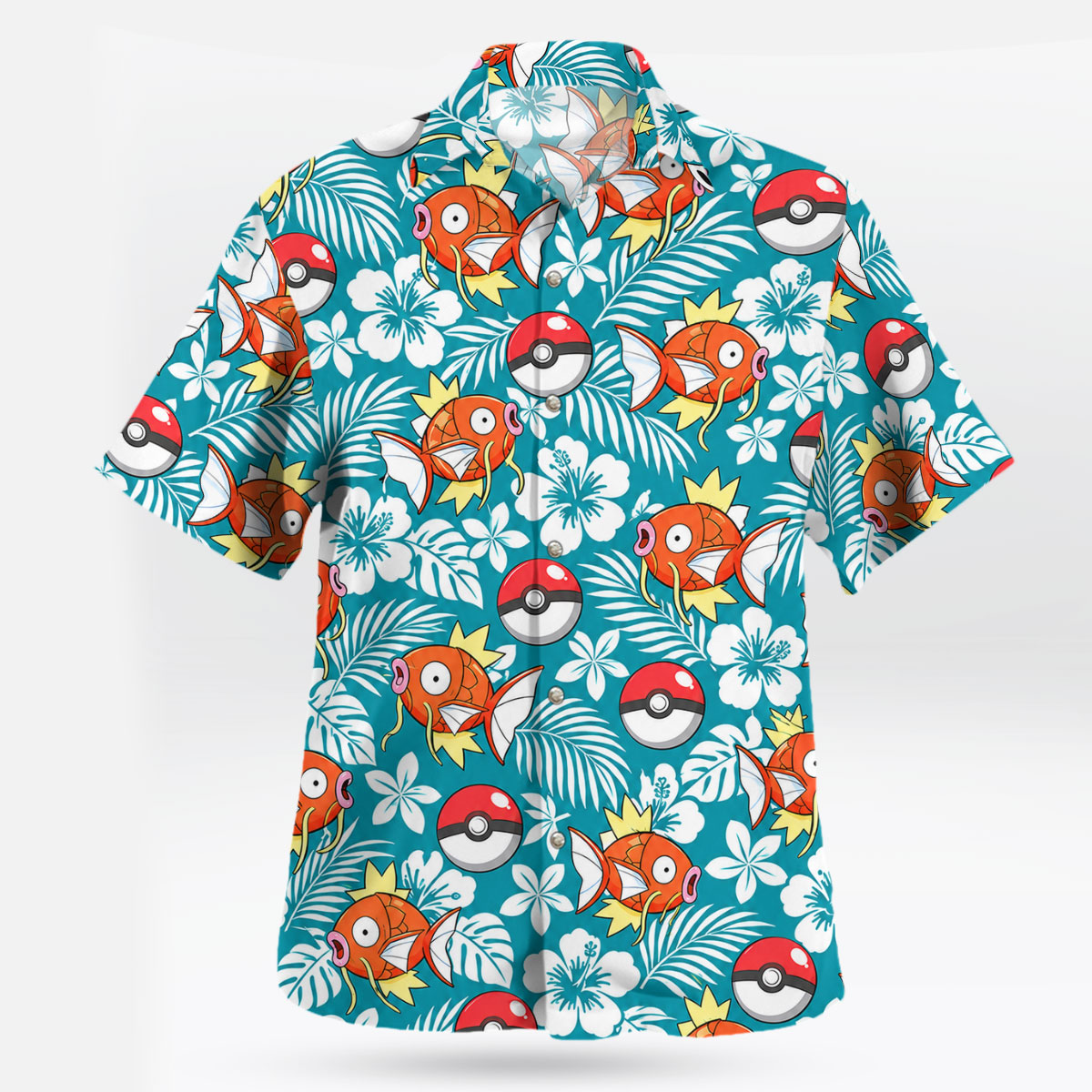 Pokemon Magikarp Poke Ball Tropical Hawaiian Shirt 1 Pokemon Magikarp Poke Ball Tropical Hawaiian Shirt