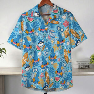 Pokemon Mudkip Summer Beach Hawaiian Shirt