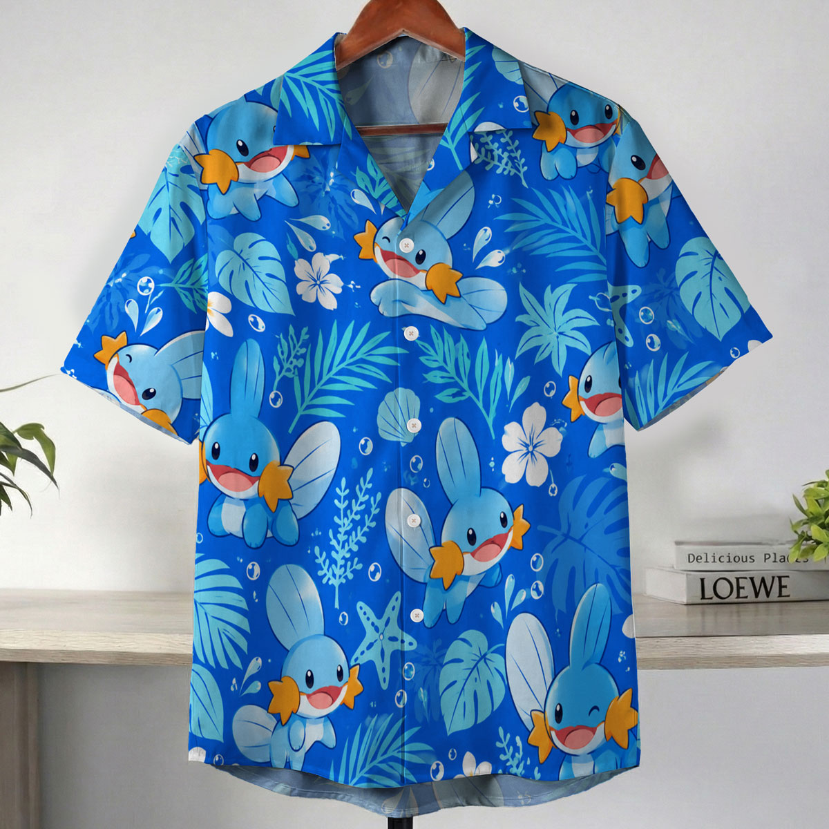 Pokemon Mudkip Tropical Blue Hawaiian Shirt 5 Pokemon Mudkip Tropical Blue Hawaiian Shirt 2