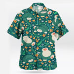 Pokemon Snorlax Floral Hawaiian Shirt