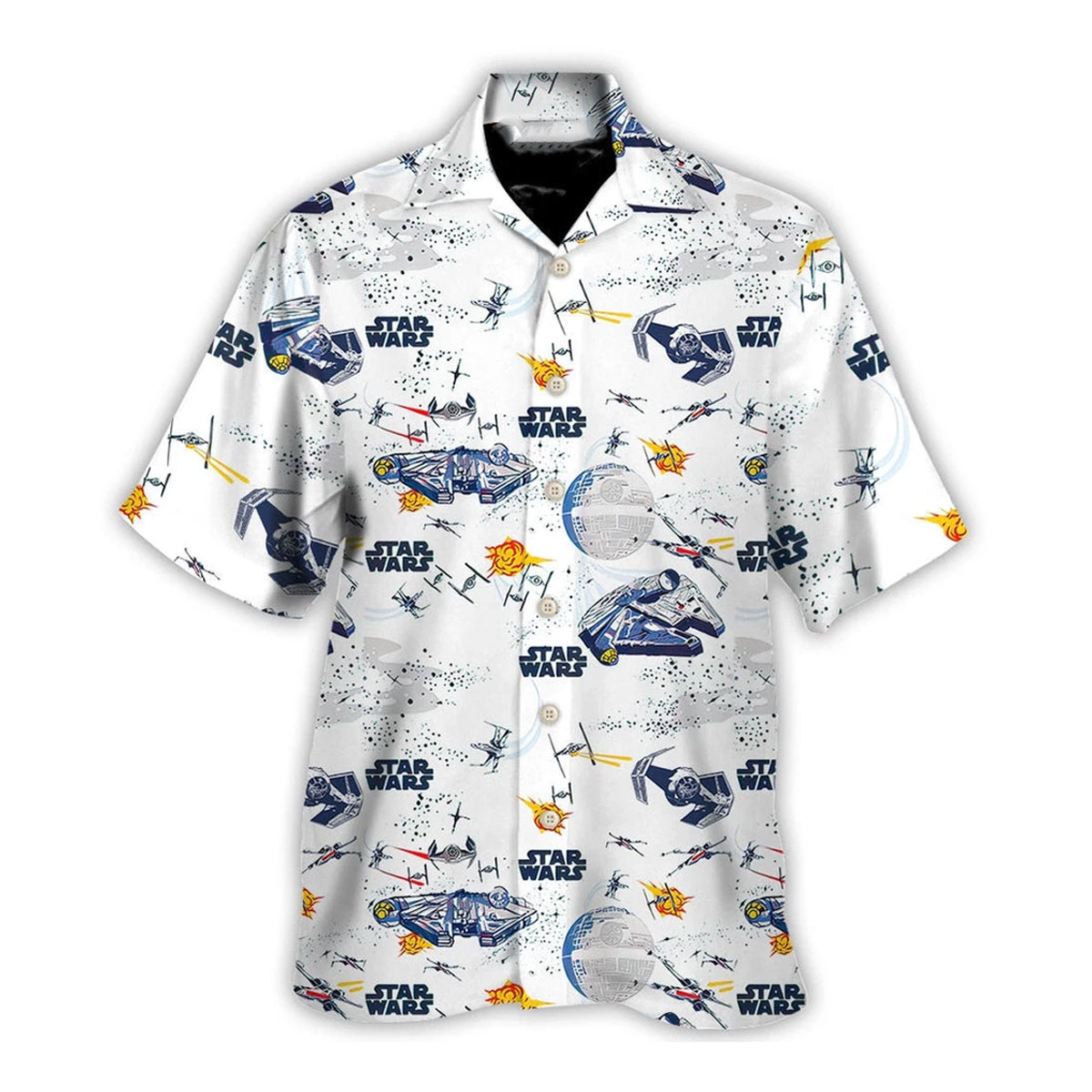 Retro Space Battle Starship Hawaiian Shirt 3 Retro Space Battle Starship Hawaiian Shirt